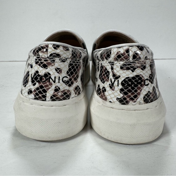 Vionic Dinora Leopard Snakeskin Slip-On Platform Sneakers White Leopard Size 6.5 - Picture 5 of 10